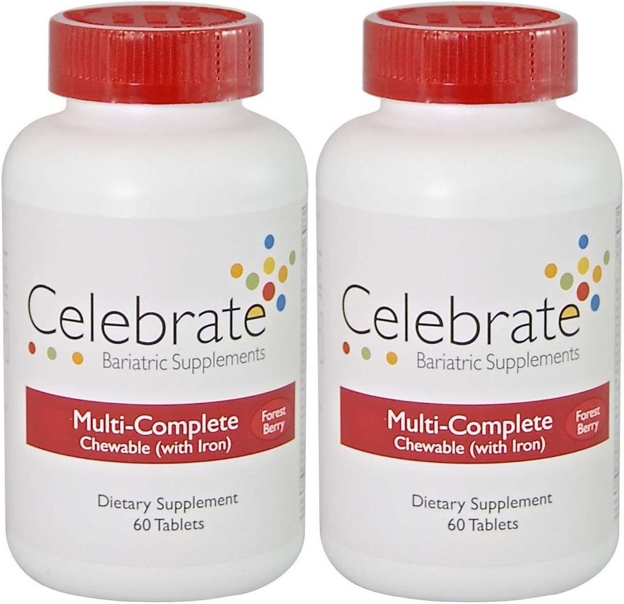 Celebrate Multi-Complete (w/Iron) Chewable Forest Berry 60 ct (2 Pack)