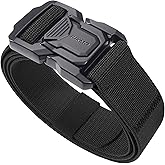 JUKMO Tactical Belt for Men, Military Rigger 1.5" Nylon Web Work Belt with Quick Release Heavy Duty Buckle