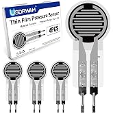 4PCS Thin Film Pressure Sensors, 0.4mm FSR 20g-2Kg Range | Force sensitive resistor output, Compatible with Arduino and control circuits