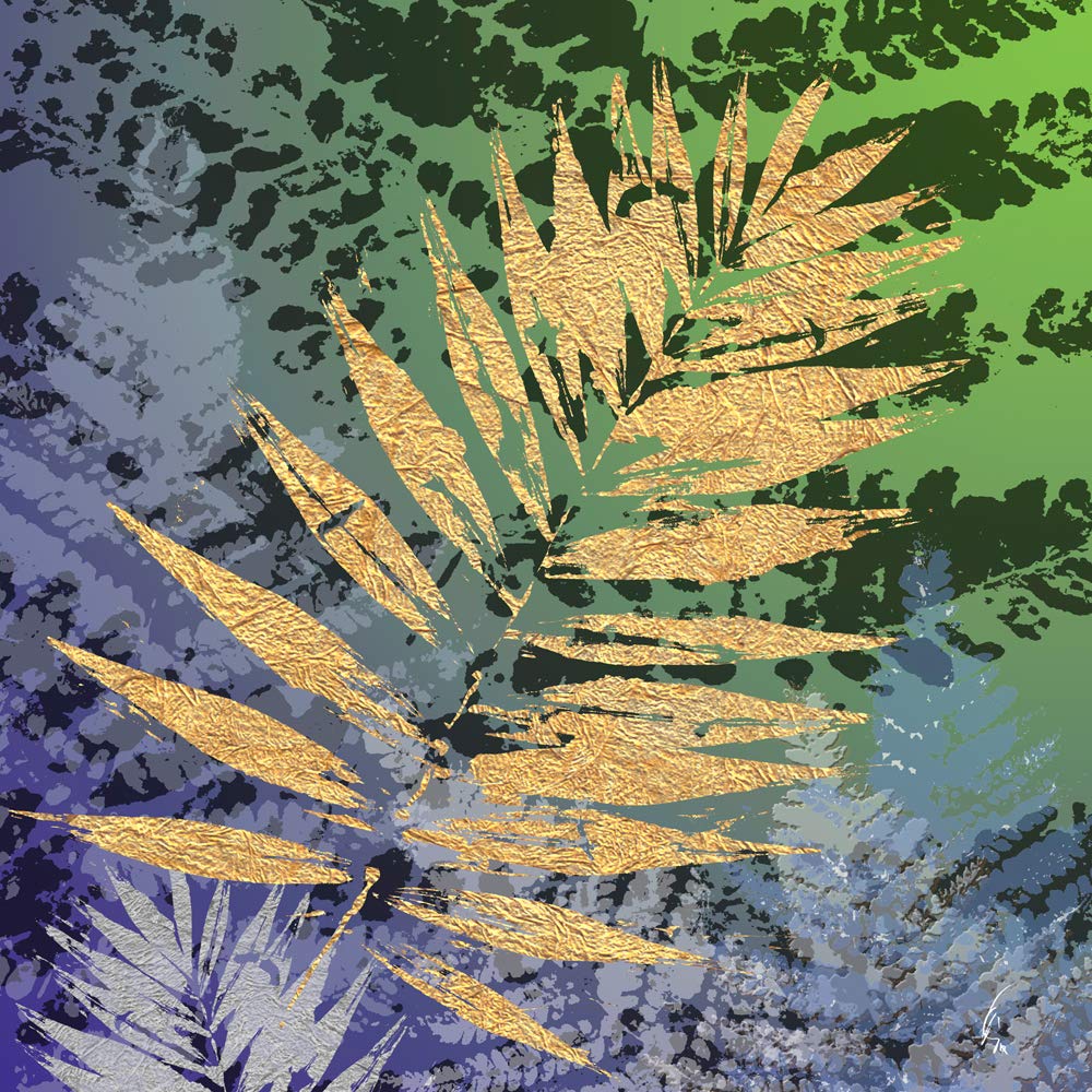 International Graphics - Finished Picture - Mira - ''Golden Glory IV''- 30 x 30 cm - Direct printing on acrylic glass