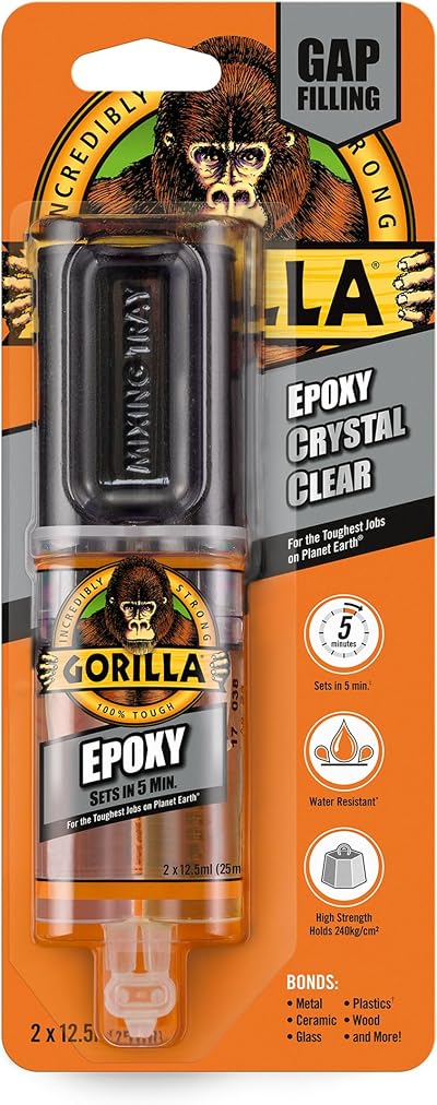 Gorilla Epoxy 25ml Epoxy Resin and Hardener Syringe Kit