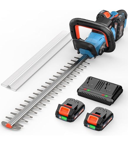 Amazon.com : SENIX 40V Max 24-Inch Cordless Hedge Trimmer with 2
