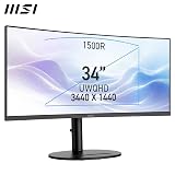 MSI Modern MD342CQP 34 Inch UWQHD Curved Monitor 3440 x 1440 VA view 2