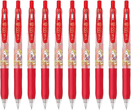 Amazon ゼブラ ジェルボールペン サラサクリップ ディズニープリンセス 0 5 赤 ラプンツェル 10本 B Jj29 Dsp R 文房具 オフィス用品 文房具 オフィス用品