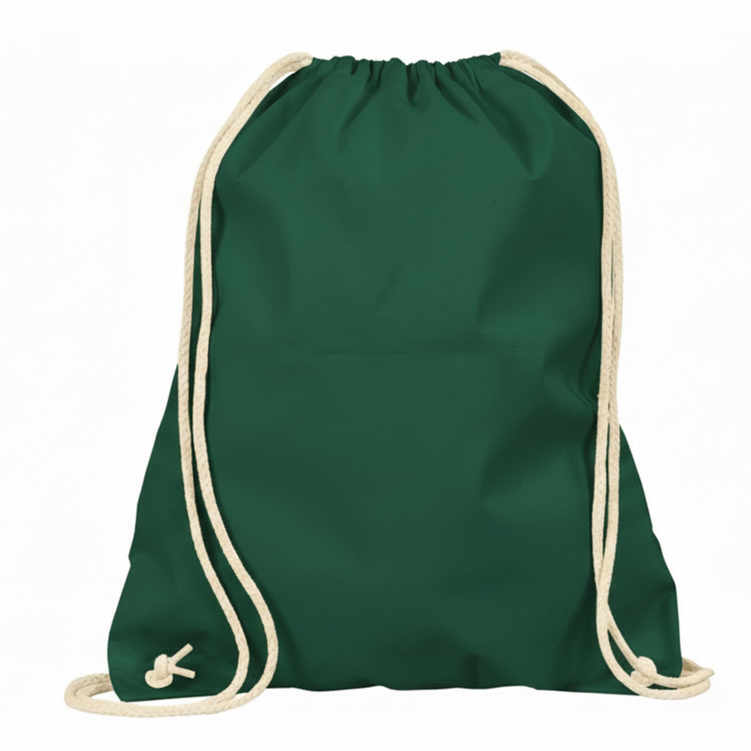 Veproli Cotton Gym Bag Sports Bag Drawstring Bag Gym Bag Jute School Backpack, Gift for Gym Lovers and Kids, forest green, One Size