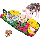 OOXYG Pig Foraging Mat, Interactive Mini Pigs Enrichment Toys, Treat Mat Toy for Mini Pigs and Farm Puzzle Pad, Hanging Chew Snuffle Pad Bed Enrichment Toy for Pigs to Play with for Pigs