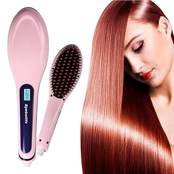 Buy Pink Besmall Top Hair Straightening Brush Hair Iron