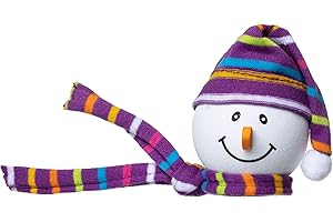 Tenna Tops Car Antenna Topper/Auto Mirror Dangler/Cute Dashboard Accessory (Snowman Purple Winter Hat)