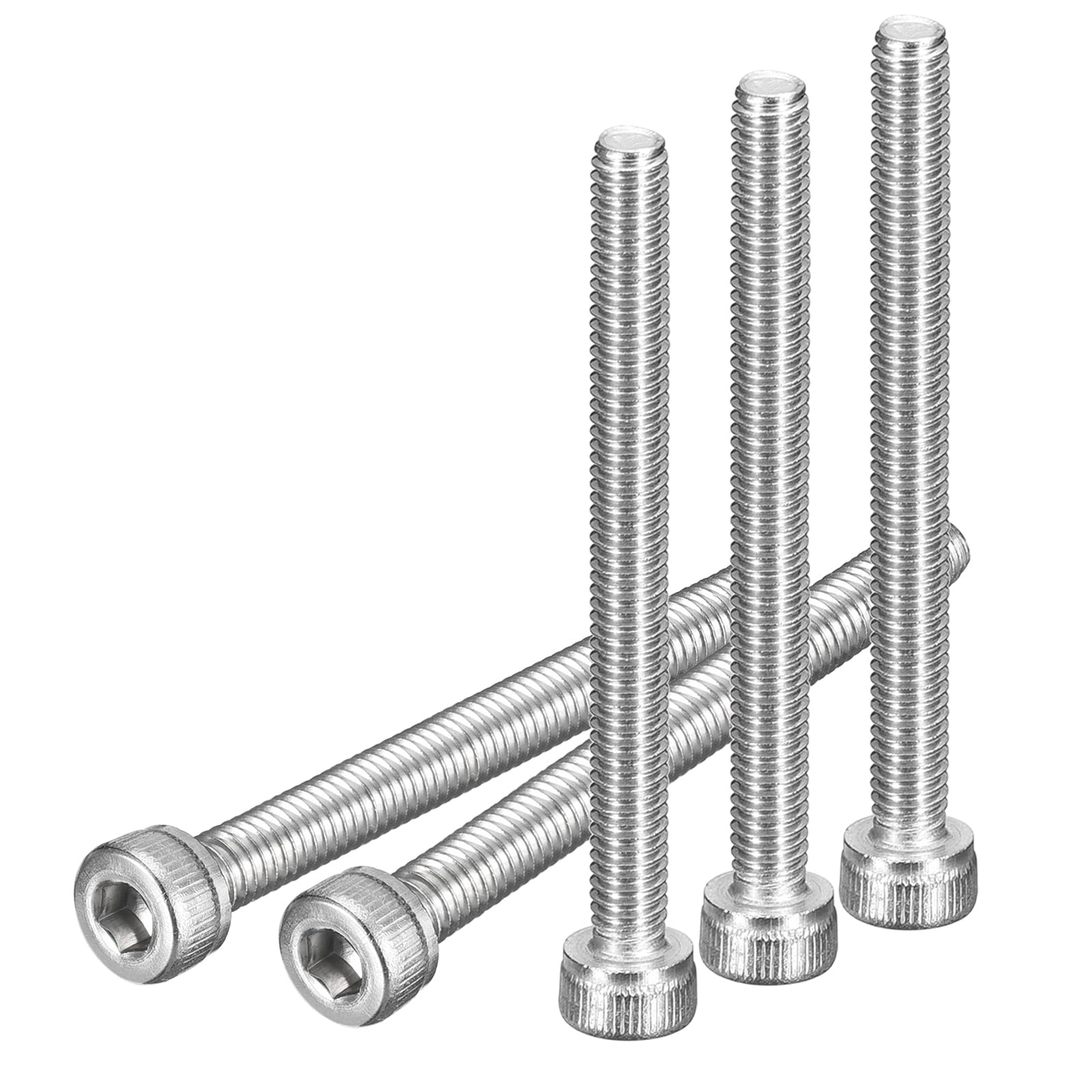 DTGN M3x30mm Socket Head Cap Screws Bolts, 100Pcs 304 Stainless Steel 18-8, Metric Machine Hex Socket Screw, Hex Drive, Bright Finish, UNC Coarse Thread Fully Threaded