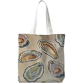 JINYO summer Canvas Tote Bag, Coastal Tote Bags for Women