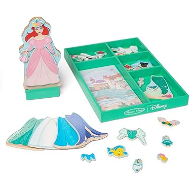 Juego Magnético De 2 Muñecas Princess Mimi – 35 Piezas De Ropa Y Accesorios, Con Soportes De Madera, Para Vestir Y Jugar