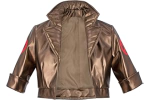 C-ZOFEK Women's Hero Cosplay Jacket High Waist PU-Leather Coat for Halloween