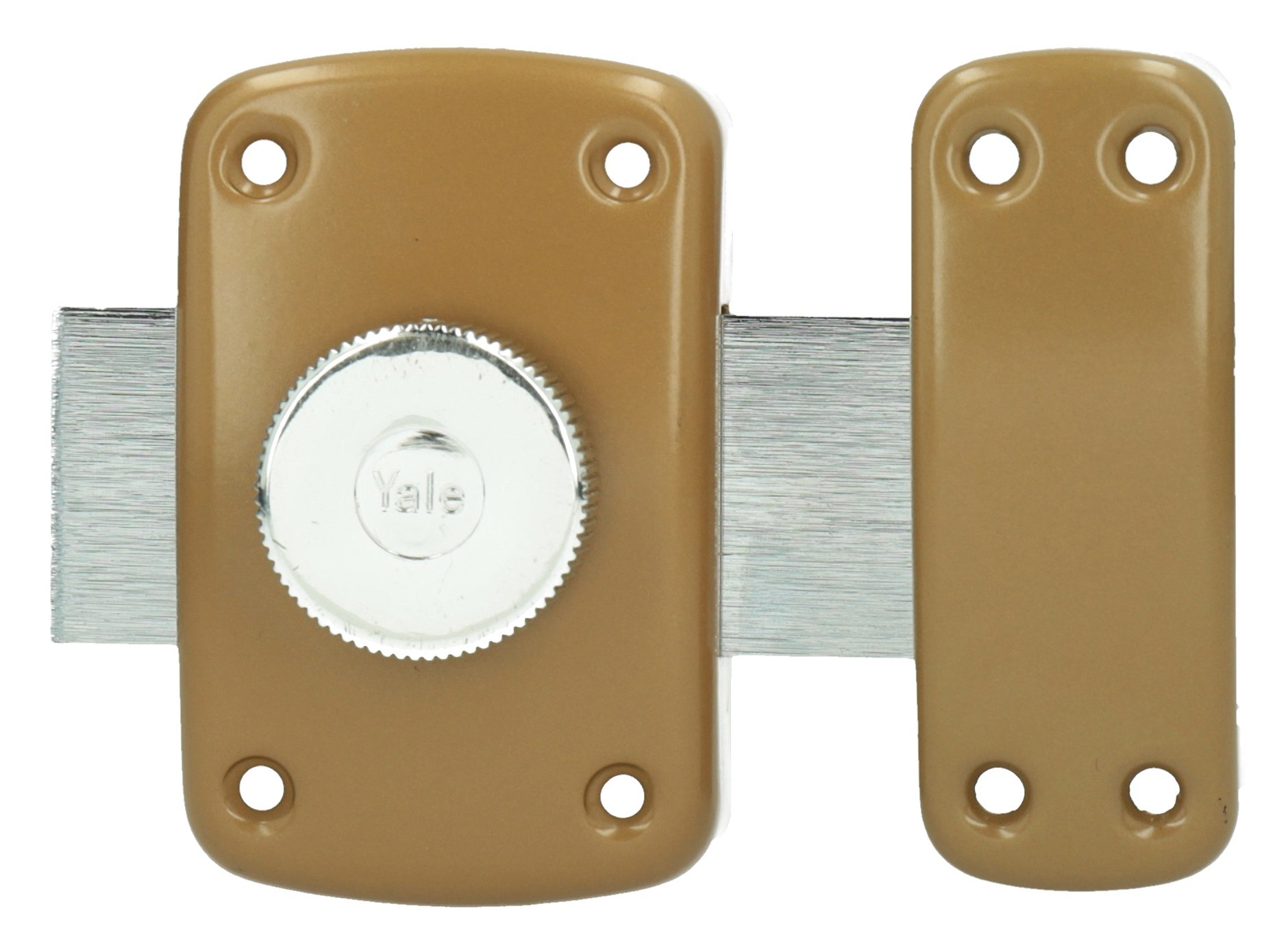 Yale yv10bt/40 Safety Lock Button, 40 mm, Brown