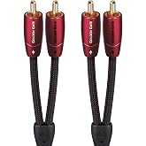 AudioQuest 2m Golden Gate RCA Audio Cable 2 x RCA Black - Audio Cables (2 x RCA, 2 x RCA, Copper, 2 m, Black)