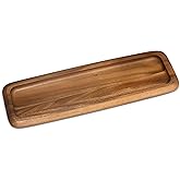 Lipper International Acacia Narrow Serving Tray for Sushi or Cheese, 18.25" x 6.13" x 0.75"