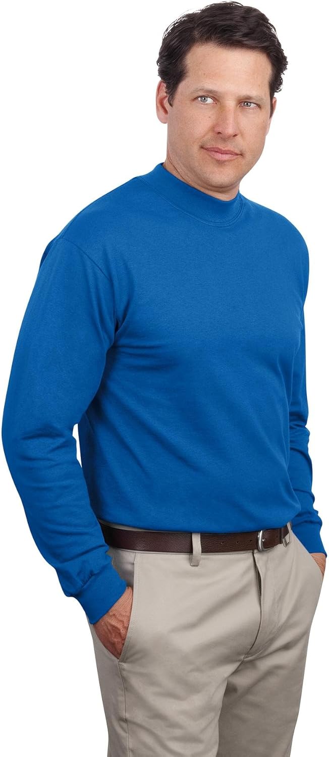Port & Company Mock Turtleneck - PC61M at  Men’s Clothing store: Pullover Sweaters