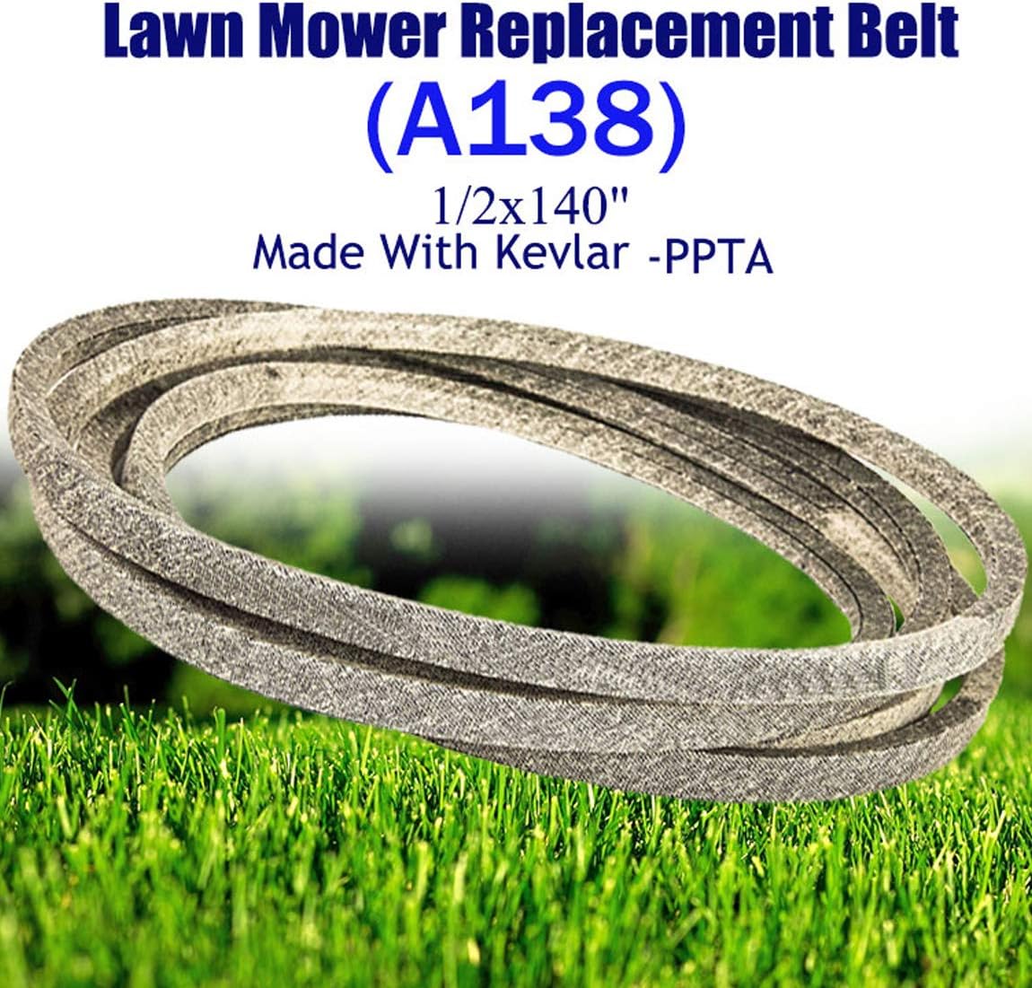 Lawn Mower Tractor Cutting Deck Blades Tranmission Drive Belt for Toro Time Cutter 110-6892 Z5000 Z5020 Z5030 Z5035 Z5040 ZZ5060 1/2"x140" Made with Kevlar - Image 5