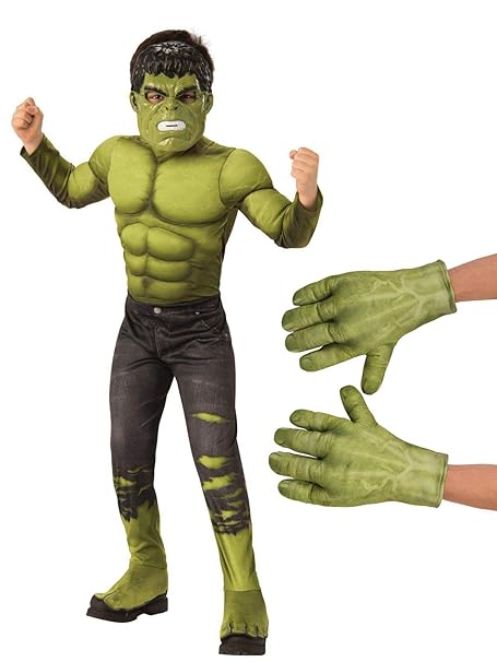 Amazoncom Avengers Endgame Hulk Kids Costume Kit Clothing