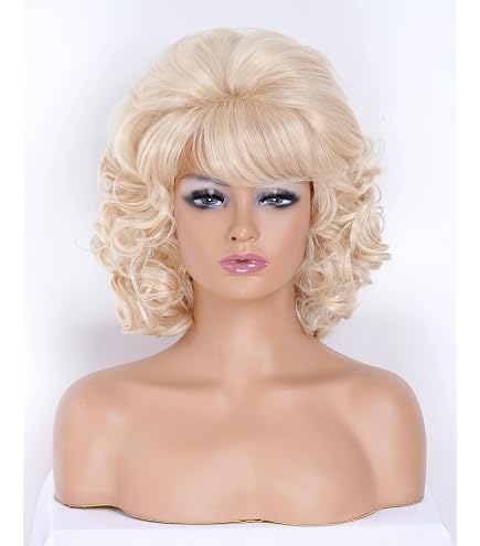 Amazon.com: Linfairy Long Vintage 50s 60s 70s 80s Beehive  display picture 1