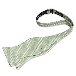 DiBanGu Light Green Bow Ties for Men Sage Green