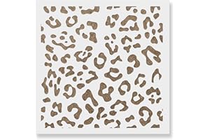 STENCIL REVOLUTION Leopard Print Stencil - Leopard Print, Stencil of Leopard, Stencil Leopard Art, Stencils for Art, Leopard Wall Stencil
