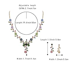BriLove Women's Wedding Jewelry Leaf Cluster Flower