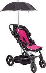 LittleLife Baby Sun Parasol UPF50+ Universal Pushchair Umbrella Black view 5