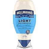 Hellmann's Light Mayonnaise 20 oz, Lite Mayo Squeeze, Sandwich Spread, 1PK | For sandwiches, dips, dressings and simple meals; cage-free eggs; Light; 20 oz.