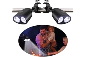 RUSFOL Bright BBQ Grill Lights for Outdoor with a Flexible mounting, Two Brightness Settings Grilling Accessories, Great for Personalized Dad Gifts, 2 Pack