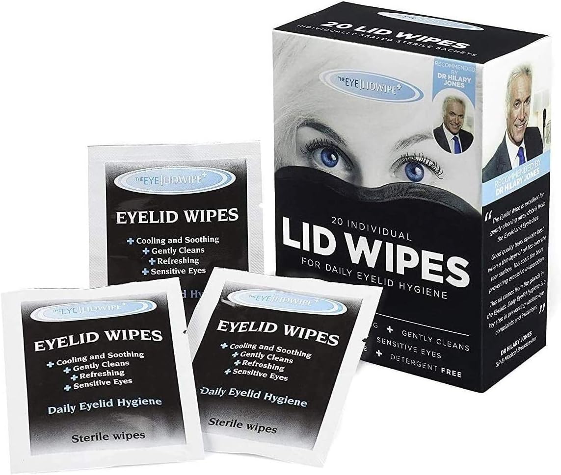The Eye Doctor Eyelid Wipes x 200, Eye Wipes for Dry Sensitive & Itchy Eyes, Biodegradable Eyelid Cleansing Wipes