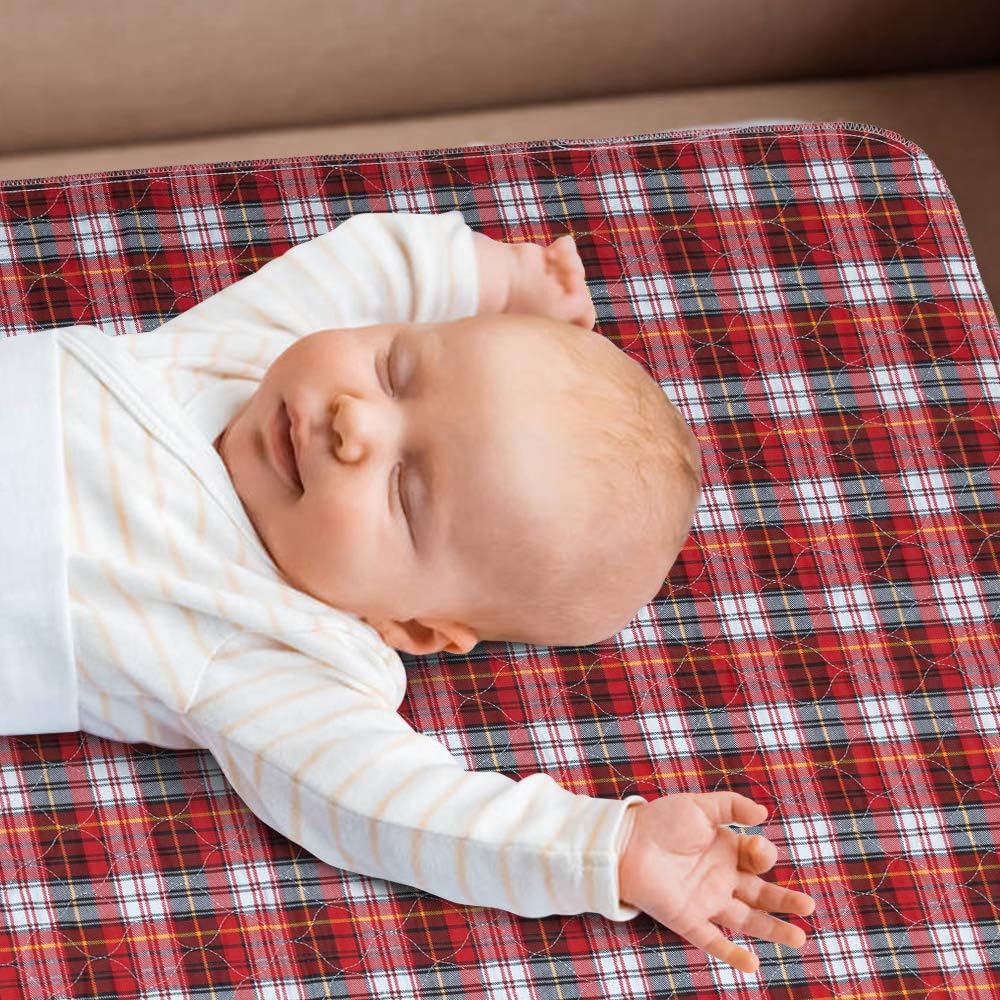 HOMIMP 2Pack Bed Pads for Incontinence Mattress Protector Anti-Slip Pads (54" x 34") for Toddlers Kids Pets Pee Pads and Machine Washable Absorbency and Leak Proof Edge: Health & Personal Care