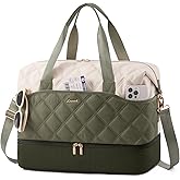 LOVEVOOK Weekender Bags for Women with Shoe Compartment, Lightweight Travel Duffle Bag with Wet Pocket, Hospital Overnight Bags for Women Labor Delivery, Personal Item Carry On Bag for Gym, Sport