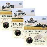 Flahavan&rsquo;s Irish Rolled Oats, 16 Ounce. Quick Cooking Oatmeal, Ready in 3 Minutes. 100% Whole Grain Oats, Non-GMO Verified, Field to Spoon [Pack of 3]
