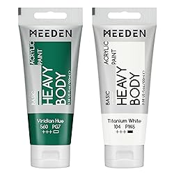 MEEDEN Acrylic Paint Viridian Hue: Bundled with