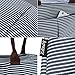 Zdzdy Insulated Lunch Bag for Women Original Waterproof Reusable Grocery Shopping Cooler Tote Bag for Adults Girls Kids, Blue and White Strips (blue&white)