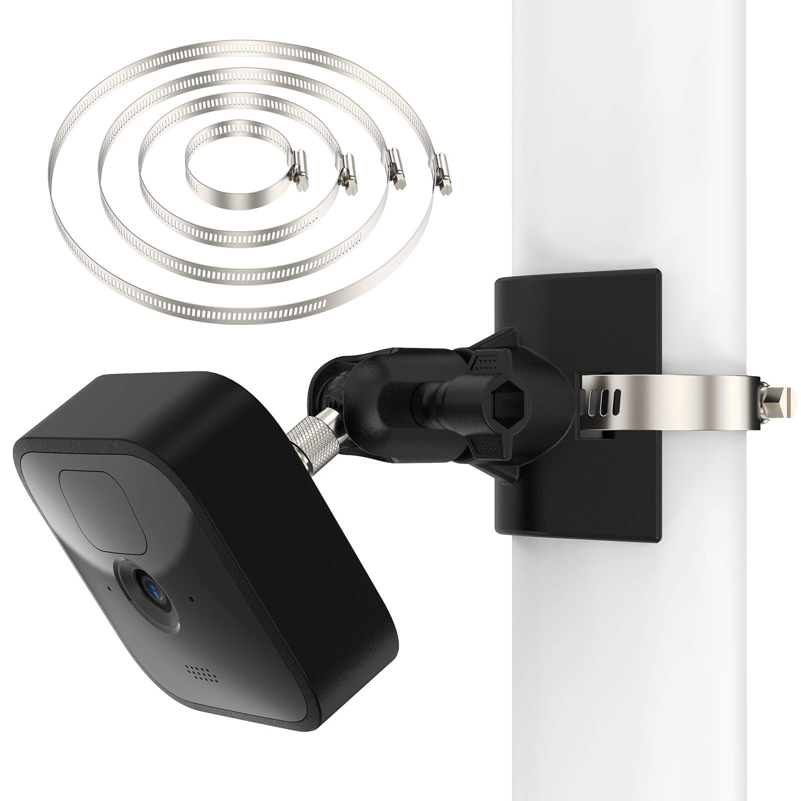 UIQELYS Wall Mount Holder for Blink XT/XT2, Blink Indoor/Mini Camera, Drain/Steel Pipe Mounting Bracket Home Security System, Blink All-New Blink Outdoor/Indoor Accessories (1Pack)