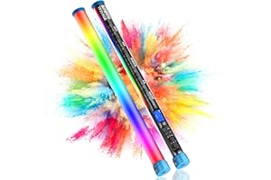 SUTEFOTO 24.3" Large Handheld Light Wand, 2600 lumens RGB LED Video Light 360° Full Colors, RGB Tube Light for Photography Light Stick, CRI 98+, 2800K-10000K /Rechargeable Battery/LCD Display