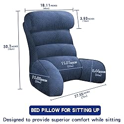 Tinuniyaa Back Pillow for Bed Sitting Up, Reading