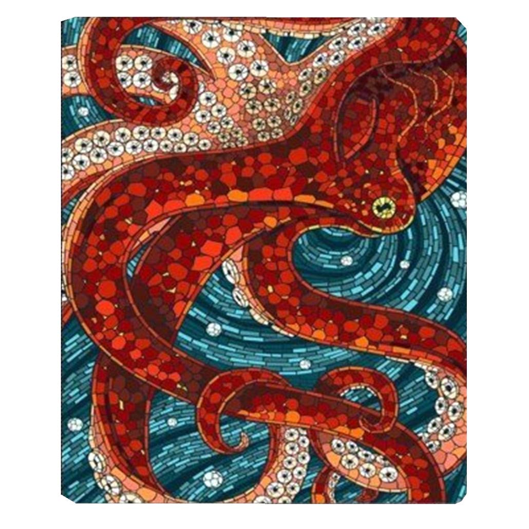goodbath Octopus Throw Blanket, Ocean Sea Monster Kraken Warm Fleece Blanket for Travelling Sofa Couch Bed for Couples Adults, 200cm x 150cm, Red Black