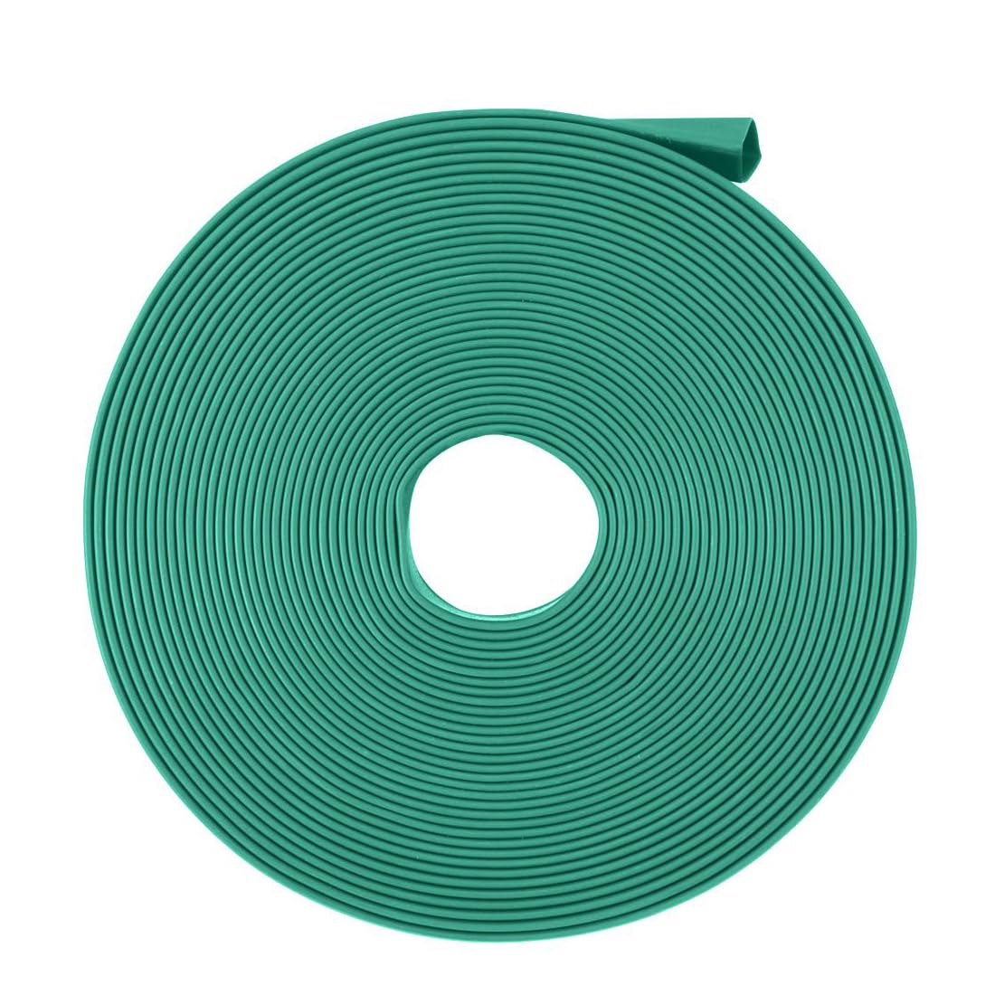 Unifizz Heat Shrink Tubing 12mm Dia 20mm Flat Width 2:1 Ratio Shrinkable Tube Cable Sleeve 5m - Green