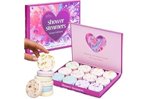 FLOVISTA Gifts for Women, Aromatherapy Shower Steamers – 12-Pack Self Care & Spa Birthday Gifts for Women, Relaxation & Stress Relief, Bath Shower Bombs with Lavender & Eucalyptus Essential Oils