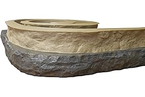 Stone Master Molds Chiseled Edge Concrete Countertop Edge Form Liner 10 feet long by 3 inches wide by 2 inches thick, Recycled Material