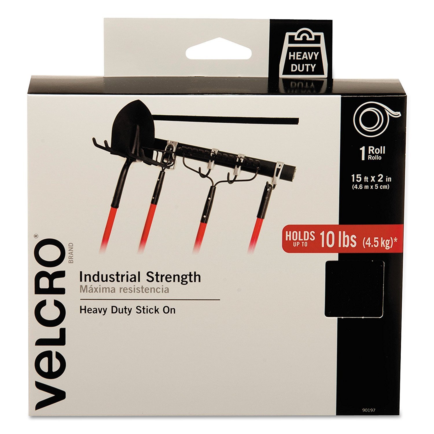 VELCRO Brand Industrial Strength Indoor & Outdoor Use Heavy Duty