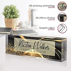 Custom Office Name Plate for Desk - Desk Name Plate