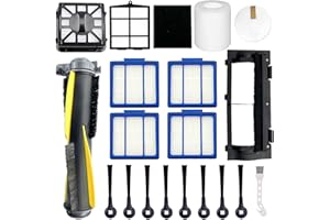 BVHONWE Replacement Part for Shark IQ R101AE RV1001AE AV912S AV1010AE RV1000 AV970 AV993 AV1002AE,1 Main Brush,1 Roller Brush Cover,4 Filter,8 Side Brushes,1 Pre Filter,1 Filter&1 Pre-Motor Foam&Felt Filter
