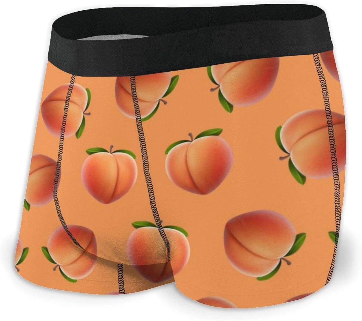 Adamitt Cute Peach Background Men's Boxer Briefs Regular Soft