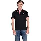 Guess Mens Short Sleeve Tech Stretch Polo