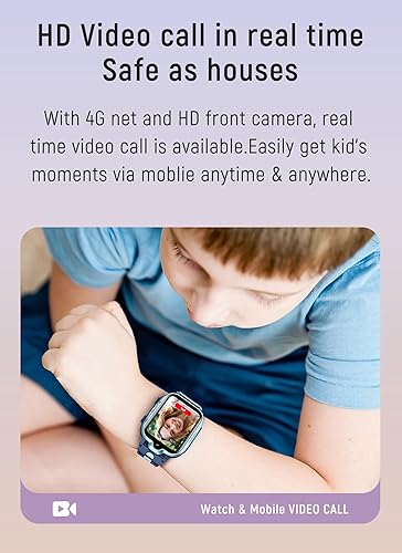 4G GPS Smart Watch for Kids with Calling Whatsapp Line Facebook