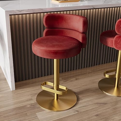 Counter Height Bar Stools with Back Modern Adjustable Height