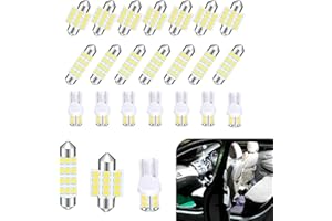 Sumjig 24 Pack T10 Car LED Dome Light Bulb Kit, 31MM 42MM Waterproof Vehicle Reading Light, Festoon Light, Universal Automotive Door Courtesy Light Replacement for Truck SUV Car (White)